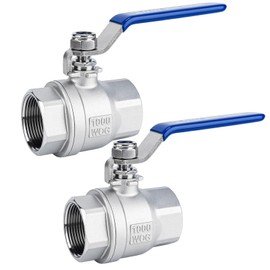 SKLSSVF 2 Inch NPT Ball Valve 2 Pack, Female to Female Shut Off Valve