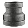 PlumberStop - 2 X 3/4 BLACK REDUCING COUPLING, Black Iron Malleable Pipe Fittings, Steel For Heating Industrial Residential Commerical Plumbing