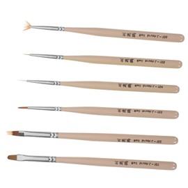 FOMIYES 6pcs Nail Art Brush Set for Diy Manicure Pen for Fine Drawing Dots and Floral Designs Easy to Clean Comfortable Grip for Home Salon Use