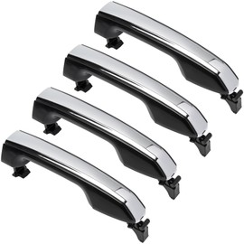 AA Ignition Exterior Door Handle Chrome Set of 4 Replacement Compatible with Toyota and Lexus Vehicles - 2010-2022 GX460, 4Runner, Land Cruiser - Replaces 69210-60170, 69250-60060, 69250-60050