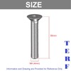 TERF® M4 X 50mm Hex Socket Countersunk Machine Screws Stainless