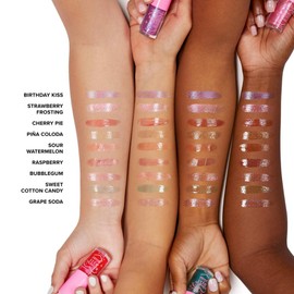 Too Faced Kissing Jelly Lip Oil Gloss | Sunflower & Jojoba Oils, 0.15 Fl Oz, Strawberry Frosting