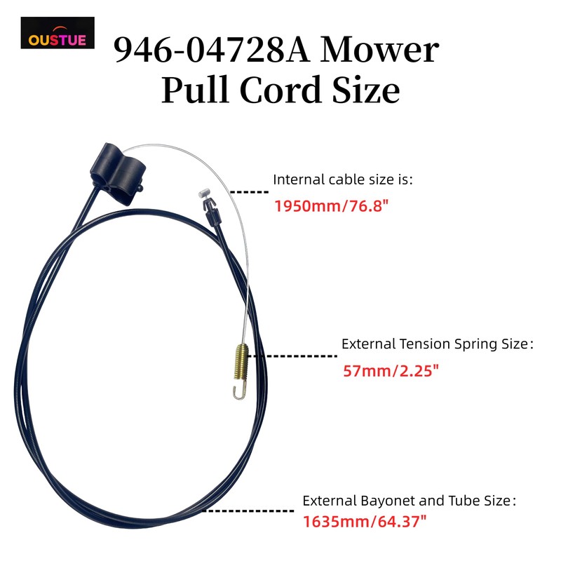 OUSTUE 946-04728A Single Speed Drive Cable for Troy-Bilt TB200 TB210