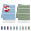 LeStoff Premium Hammam Towel (Set of 2) - 100% Organic