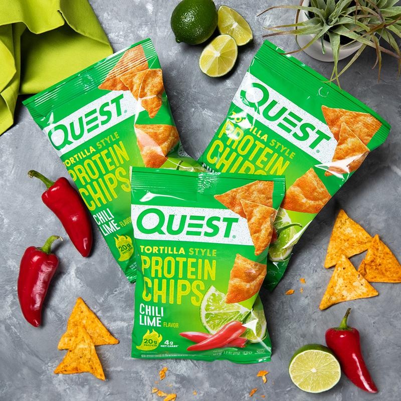 Quest Tortilla Style Protein Chips with 20g of Protein, Chili