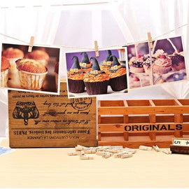 CUWELT 250 x Mini Wooden Pegs with Jute Cord, 3.5 cm Natural Small Pegs Made of Real Wood, Decorative Clips, Small Wooden Clips, Clothes Pegs for Photo Paper Plugs, DIY Lovers with 30 m Jute Twine