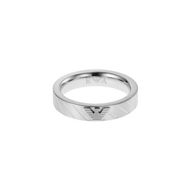 Emporio Armani 32021917 Men's Ring Stainless Steel, Stainless Steel, No Gemstone