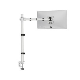 WALI Tall Monitor Stand Desk Mount, Single Extra Tall Monitor Arm Bracket for Computer Screen up to 32 inch, 22lbs (M001XL-W), White