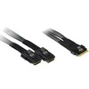 INTER-TECH Data Cable SFF-8654 8i - 2X SFF-8087