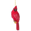 Holiday Cardinal Brilliant Red 5 x 4 Resin Holiday Hanging
