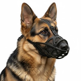 Dog Muzzle, Adjustable Pet Mask with Reflective, Breathable Pet Mask