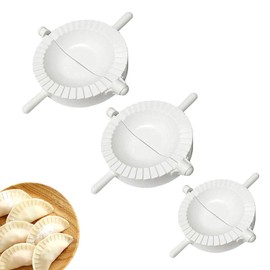 ZEACCT 3-Piece Wonton Dumpling Machine Set, Set of Dumpling Making Artifact Dumpling Machine Dumpling Mold Tool Wonton Wrapper Mold Family Party Picnic Christmas Thanksgiving New Year's Day