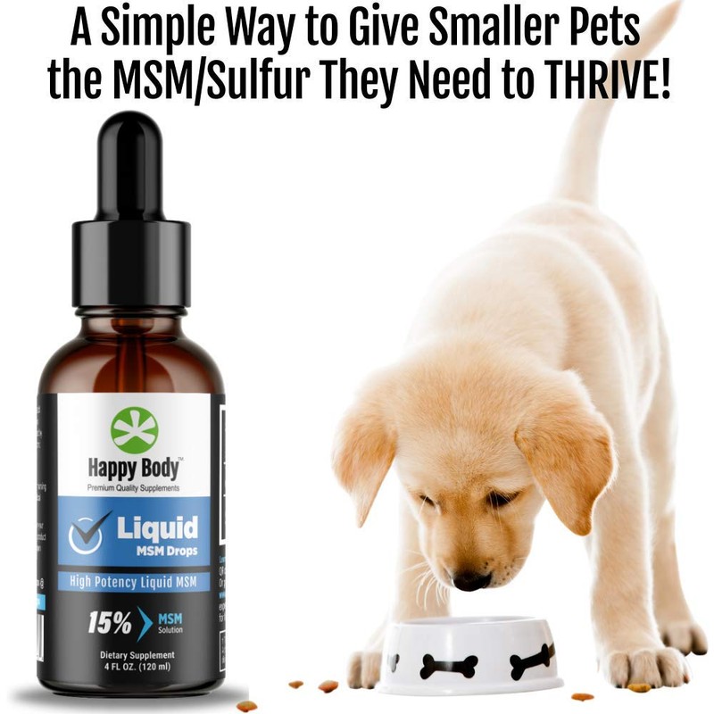 HAPPY BODY Liquid MSM Drops The Highest MSM Content in