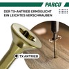 Parco Chipboard Screws with Countersunk Head, 10945x60