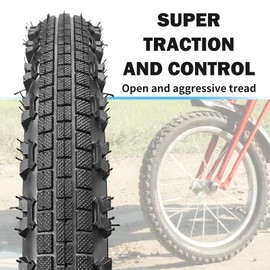 SIMEIQI Bike Tire 16x2.125 for Mountain BMX Replacement Bicycle Tyre (2)