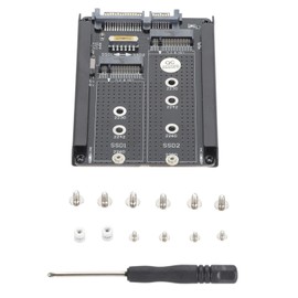 Dual NGFF B M Key M.2 SSD Card 6Gbps SATA III Interface 2.5inch SATA Combo HDD Disk Drive Enclosure for 2230 2242 2260