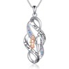 AOBOCO Daughter Necklace Gift from Dad Sterling Silver To My