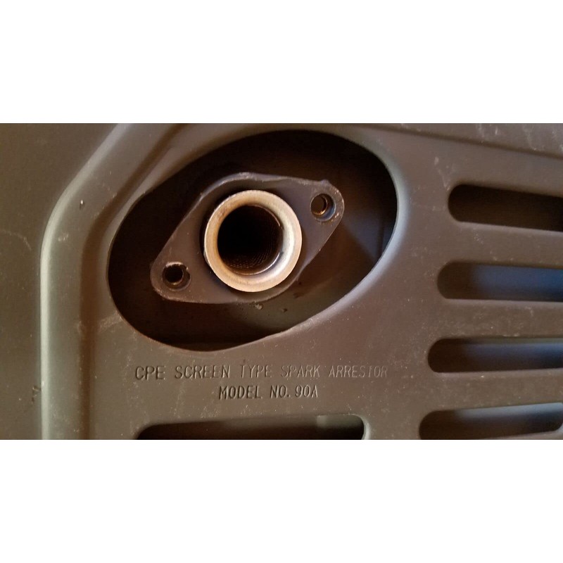 GenExhaust for Champion Generator w/ #90A exhaust cover plate 1-1/2"