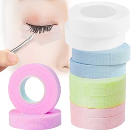 10 Pcs Eyelash Extension Tape Sensitive Skin Lash Adhesive Tape Breathable Lash Tape Micropore Medical Fabric Tape Under Eye Tape Color Lashes Extension for Professionals Eyelash Extensions