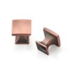 Khtumeware 10 Pack 1 inch Brushed Antique Copper Cabinet Knobs