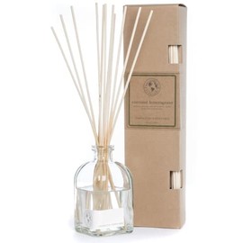 Eco Candle Co. Reed Diffuser Set, Coconut Lemongrass, 4 oz. - Scents of Coconut, Lemongrass, Vanilla, & Orange - Premium Phthalate Free Fragrance and Essential Oil Blends, Clear Glass, 12 Reed Sticks