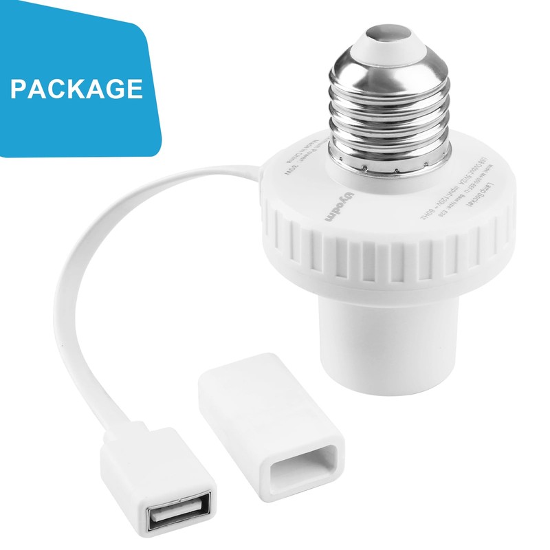 UYODM Lamp Socket Power Adapter for Wyze Cam v3/v4/v3 Pro/OG,Wyze