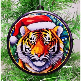Generic Tiger Santa Ornament