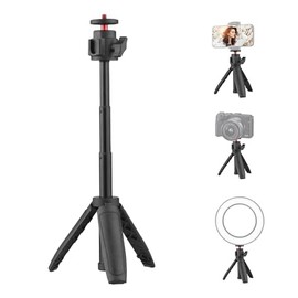 Mini Trípode Cámara Tripie para Celular Tripie Portable Extensible Trípode Soporte con 4 Niveles de Altura Ajustable para Teléfono Cámara Selfie...   