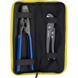 EFIELD Pex Cinch Clamp Crimping Tool Stainless Steel 3/8" to 1" With Pipe Cutter