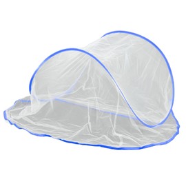 Outdoor Mosquito Cover Lightweight Portable Foldable Head Mosquito Net for Outdoor Camping Home Blue