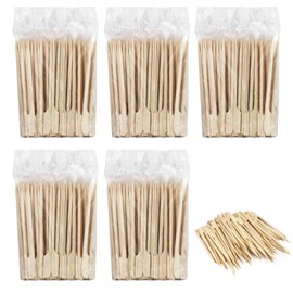 Bambusspieße für Vorspeisen, Cocktailspieße, Holzspieße für Grillen, Bambusstäbe für Sandwichs, 5 Stück