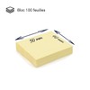 WAYTEX 1200 Sticky Notes Pastel Yellow 12 Pads of 100