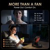 Rechargeable Camping Fan with Powerful Airflow, Brushless Motor