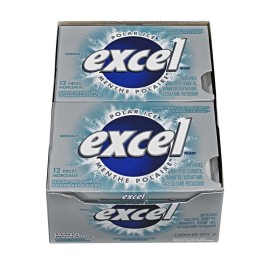 Wrigley Excel Sugar-free Pellet Gum, 12ct - 12pk, Polar Ice