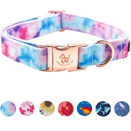 ELEGANT LITTLE TAIL Colorful Print Pet Collar - Comfortable Adjustable for X-Large Dogs
