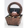 Newport Coast Collections 7" H Bronz Lotus LED Water Fountain