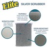 Elite Silver Scrubber Sponge, 6 Pack, Non Scratch, Sponges for
