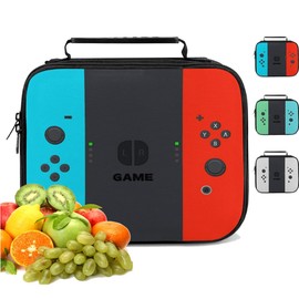 Luatdmx - Bolsa de almuerzo de juego adecuada para el trabajo, viajes, pícnic, senderismo, playa, lonchera impermeable y a prueba de fugas, aislamiento y ajuste frío para la mayoría de loncheras