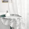 YJ YANJUN White Lace Shower Curtain - Victorian Shower Curtain