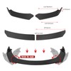 TOMICOB 4Pcs Front Bumper Lip Chin Spoiler Splitter Diffuser Protector