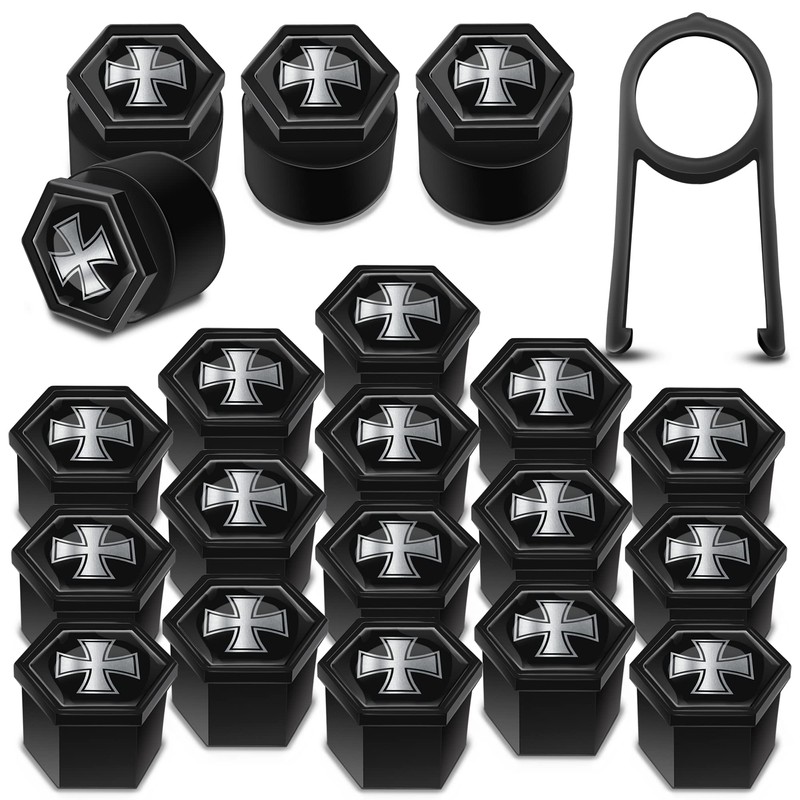 SkinoEu Wheel Nut Covers Locking Bolt Caps Universal 17mm NB