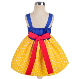 Dressy Daisy - Disfraz de Vestidos de Delantal de Princesa Blanca Nieves para Bebé Niñas Talla 12 a 18 meses