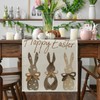 Easter Table Runner and Place Mats Set, Spring Tablecloth Place