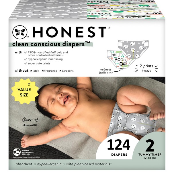 The Honest Company Clean Conscious Diapers | Plant-Based, Sustainable |