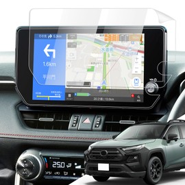 LANTU 2-Piece Toyota RAV4 50 Series Exclusive "Ultra Transparent & Clear Type PET Film" 10.5 Inch Navigation Film Anti-Fingerprint Anti-Scratch Easy Installation Dirt Prevention Display Audio