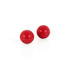 Magnetic Acupuncture Massage Balls, Set of 2, Diameter Approx. 32 mm, Red
