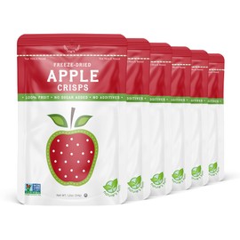 Nature’s Turn Freeze-Dried Fruit Snacks, Apple Crisps, Pack of 6 (1.2 oz Each)