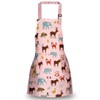 Kids Aprons, Cotton Children Artists Aprons Child Chef Aprons (Blue,