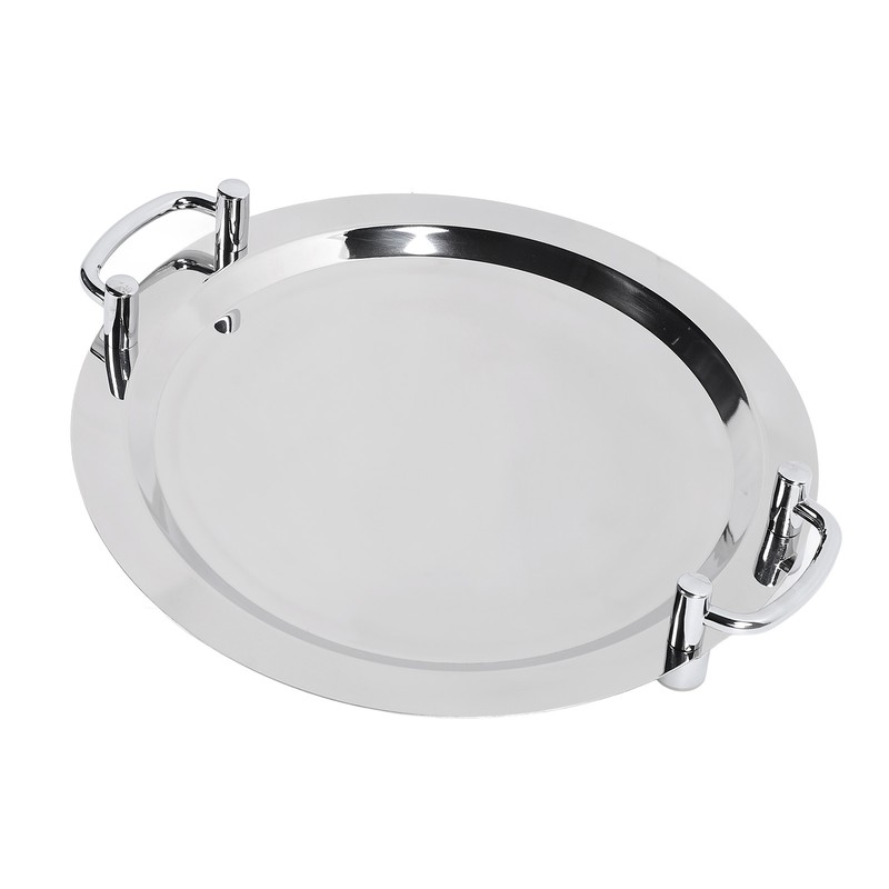 Stainless Steel Buffet Plate Bright Mirror Finish Serving Tray with