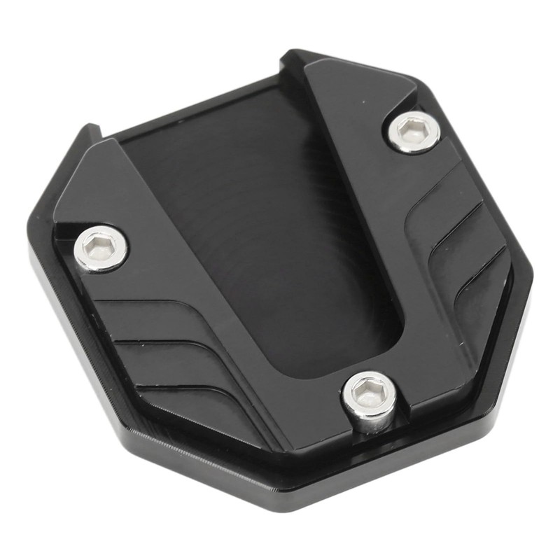 Demeras Motorcycle Side Stand Plate Pad, Universal Fashion Appearance Anodic